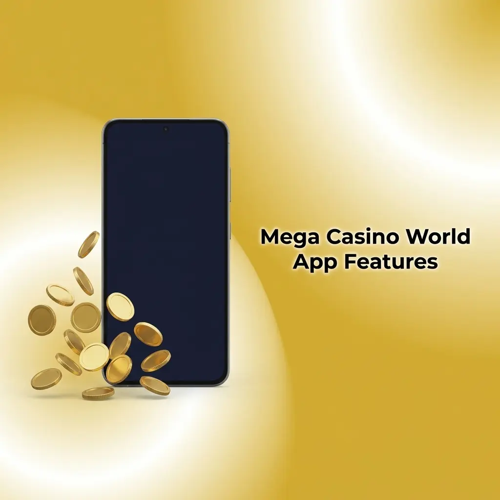 Mega Casino World app featuring sports betting, casino games, BDT payments via bKash, Nagad, and SSL security