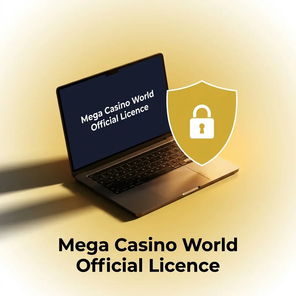 Mega Casino World Curacao eGaming licence details displayed on website footer for Bangladesh players